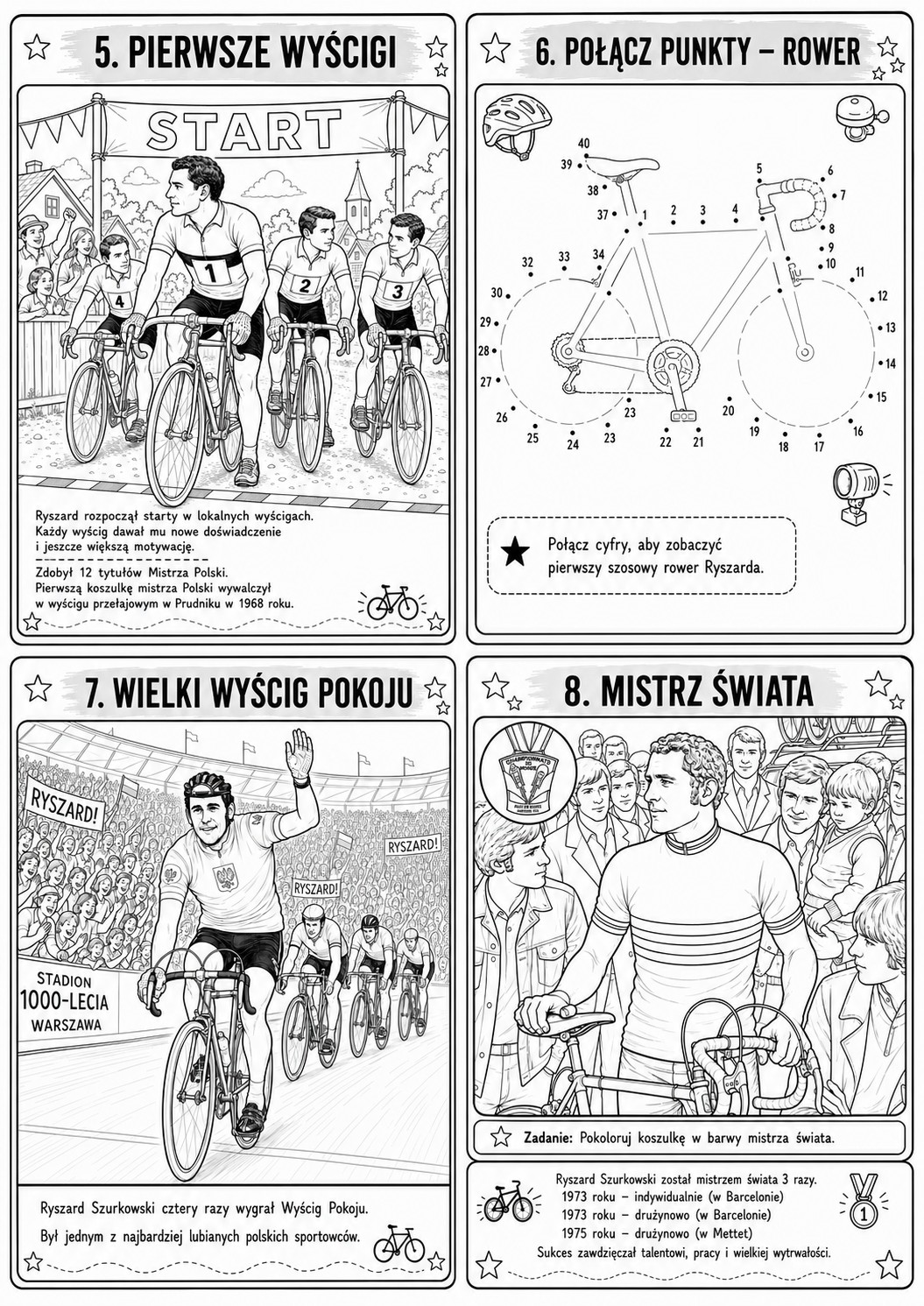 Miniatura kolorowanki — strony 5–8